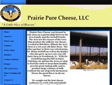 Tablet Screenshot of prairiepurecheese.com